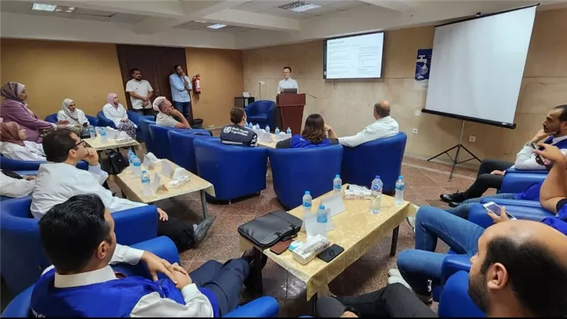 زيارة وفد الجمعية البريطانية (BSAC) مستشفى دمياط العام لمراجعة معايير الاعتماد