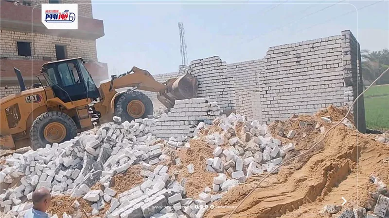 حملات مكثفة لإزالة التعديات على أراضي الدولة والزراعية بمركز قنا