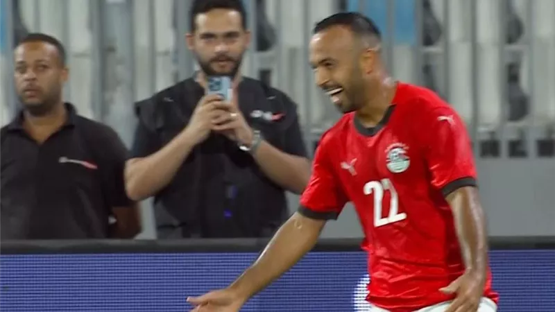 على طريقة رونالدو.. أفشة يمنح منتخب مصر الثاني التقدم على تونس