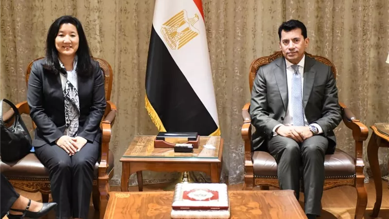 وزير الشباب والرياضة يستقبل الممثلة الجديدة لبرنامج الأمم المتحدة الإنمائي