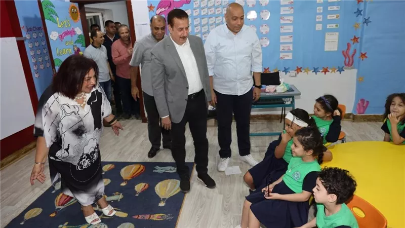 محافظ المنوفية يتابع بدء الدراسة بمدرسة الجيل الجديد الدولية بشبين الكوم