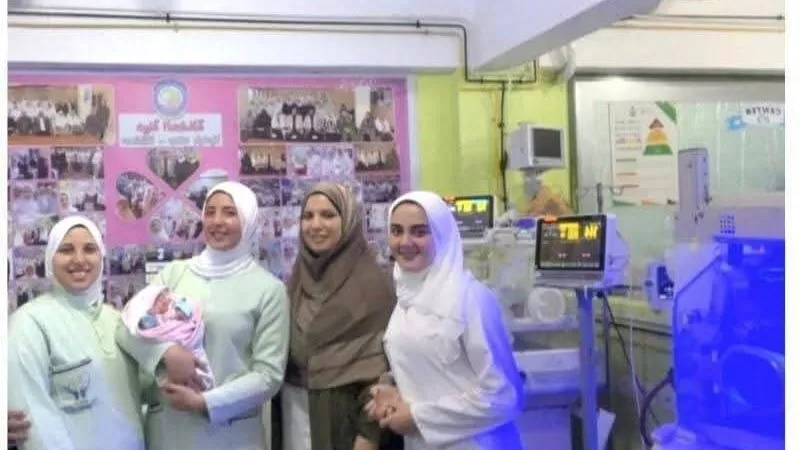 مستشفى عزبة البرج ينقذ طفلة مبتسرة تعاني من التهاب رئوي حاد بدمياط