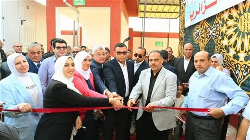 افتتاح محطة صرف صحي جديدة بالزقازيق ضمن احتفالات العيد القومي للشرقية