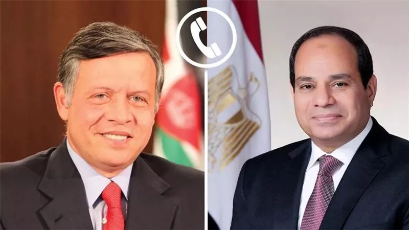 السيسي والعاهل الأردني يؤكدان دعم استقرار قطر في مواجهة العدوان الإسرائيلي