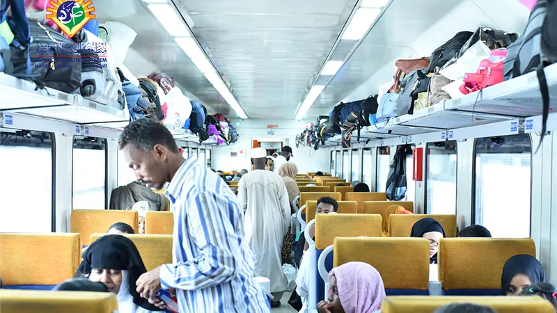 انطلاق القطار الخامس عشر ضمن رحلات العودة الطوعية للسودانيين إلى السد العالي 
