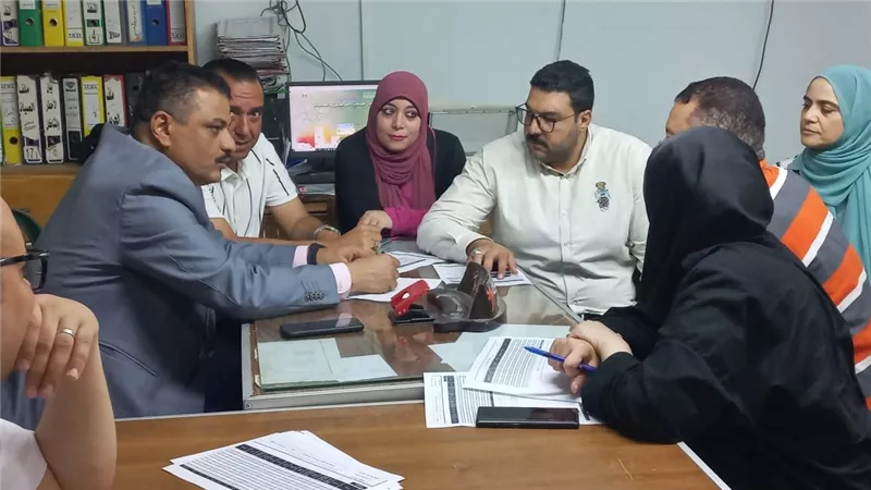  سكرتير مساعد المنوفية يتابع منظومة العمل بالمركز التكنولوجى ومصنع قمامة