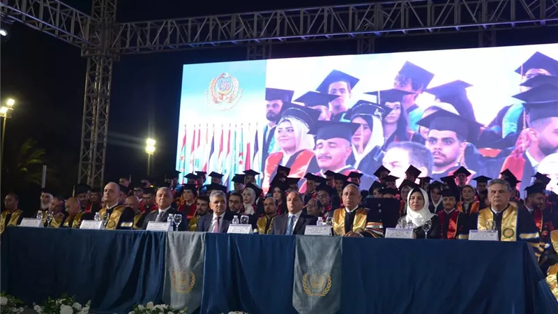 نائب محافظ دمياط تشارك في حفل تخرج طلاب الأكاديمية العربية للعلوم