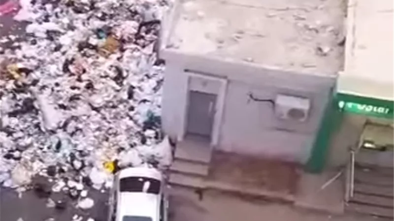 أهالي شارع سعيد يستغيثون من القمامة المنتشرة في أرقى شوارع طنطا
