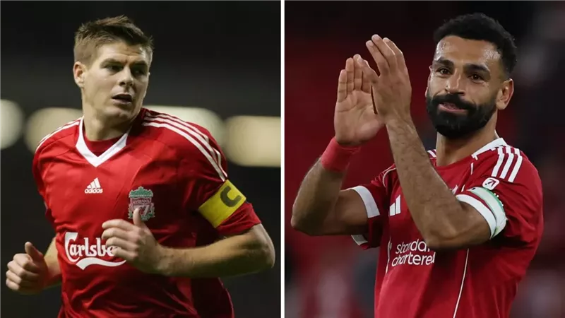 ليالي محمد صلاح.. الملك يزيح أسطورة ليفربول جيرارد من قائمة الأبطال