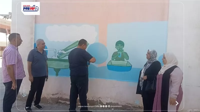 تنفيذ جداريات توعوية ضمن مشروع صحتهم مستقبلهم بالفيوم