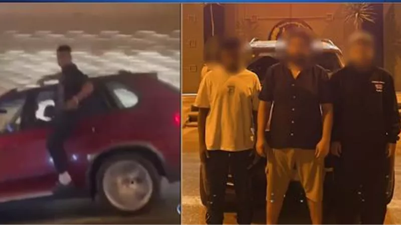 قاعدين على شباك العربية.. ضبط مراهقين عرضوا حياتهم للخطر بالقاهرة | فيديو
