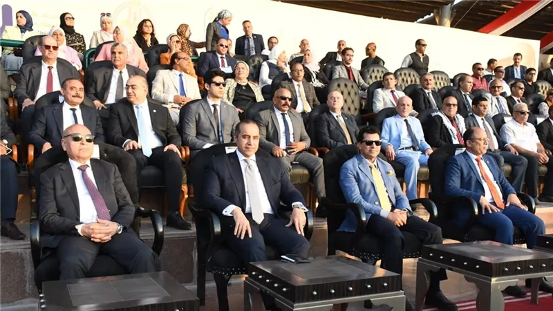 صبحي وفوزي ومحافظ القاهرة يشهدون حفل استقبال الطلاب بجامعة حلوان