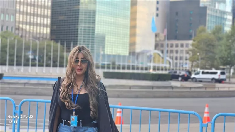 إيمان أبوطالب تغطي أعمال الجمعية العامة للأمم المتحدة من نيويورك