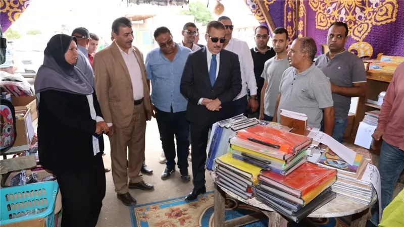 محافظ المنوفية يتفقد إنشاءات عمارات الإسكان الاقتصادي ومعرض «أهلاً مدارس»