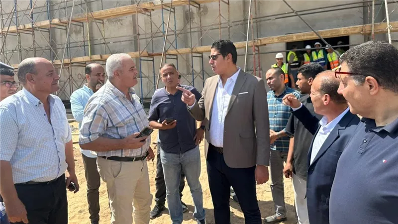 جولة تفقدية لمتابعة أعمال الانتهاء من تنفيذ المنطقة اللوجستية بطلخا