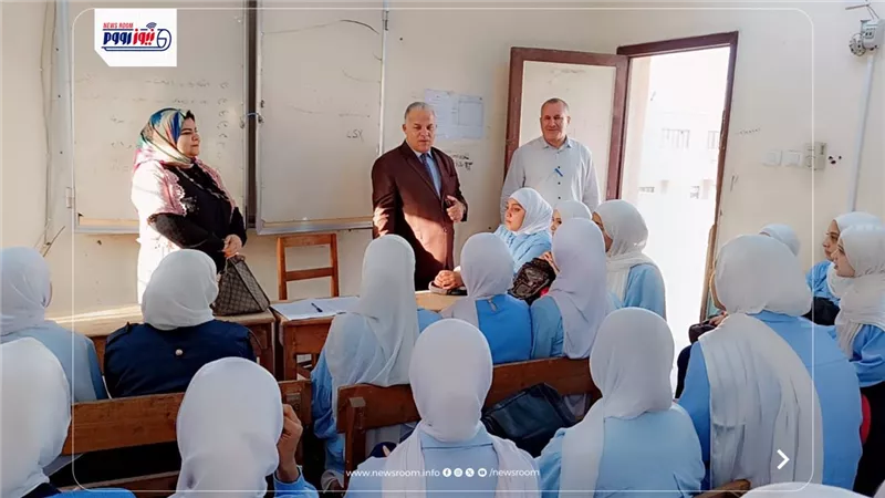 قبيصى بجولة ميدانية على مدارس إطسا ويؤكد لطلاب الصف الأول الثانوي العام 