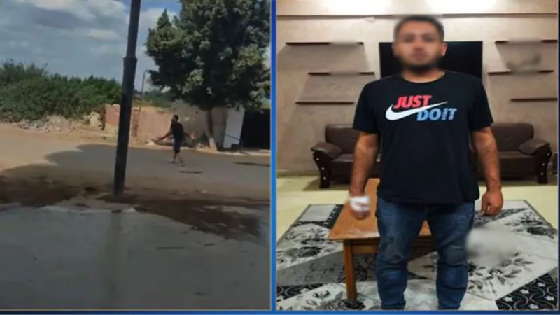 مريض نفسىي.. تفاصيل واقعة إلقاء زجاجات المولوتوف بالطريق في الغربية