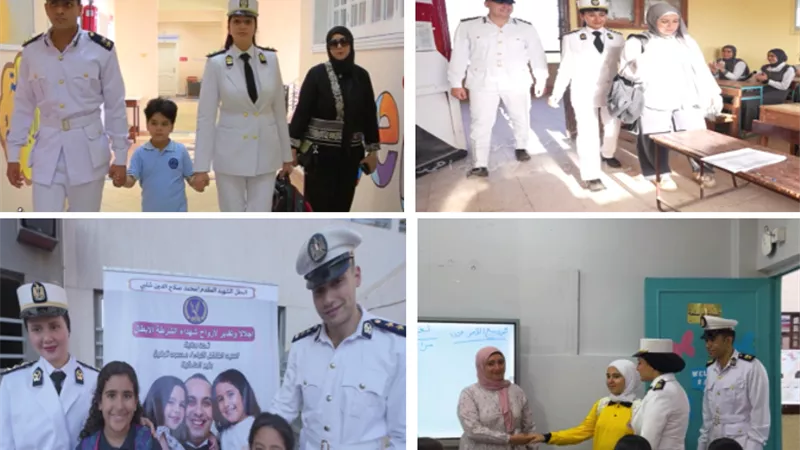 بمناسبة بدء العام الدراسى الجديد.. الداخلية تصطحب أبناء الشهداء إلى مدارسهم