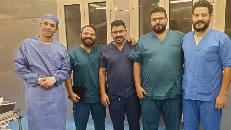  مستشفى دمياط العام تنقذ حياة مريض من نزيف داخلي تعرض له بعد حادث سير