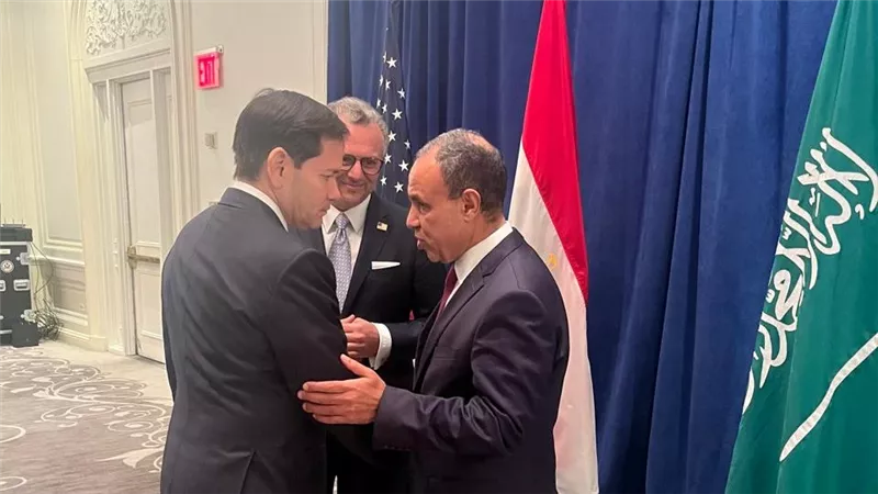 وزير الخارجية يلتقي ماركو روبيو القائم بأعمال مستشار الأمن القومي الأمريكي