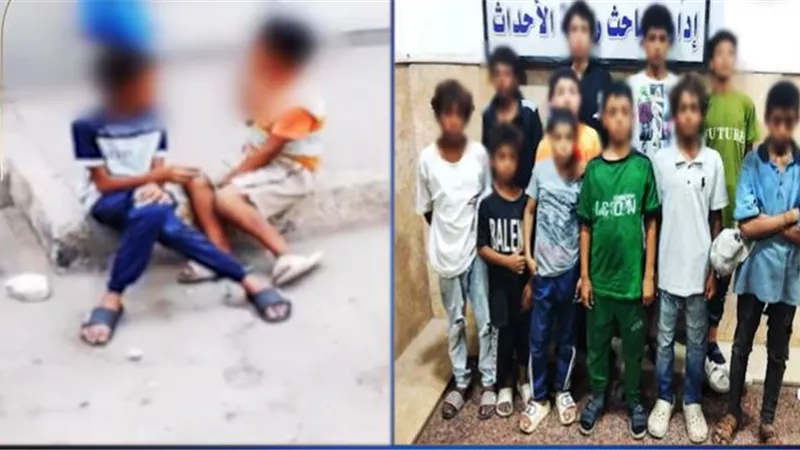 ضبط 11 طفل متسول بعد تداول فيديو لتدخين السجائر أمام محطة القطار
