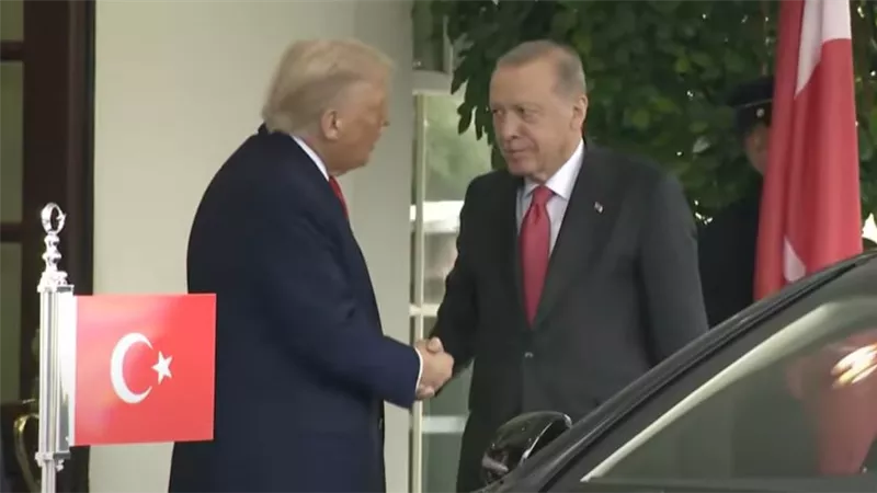 ترامب يستقبل نظيره التركي أردوغان في البيت الأبيض                             