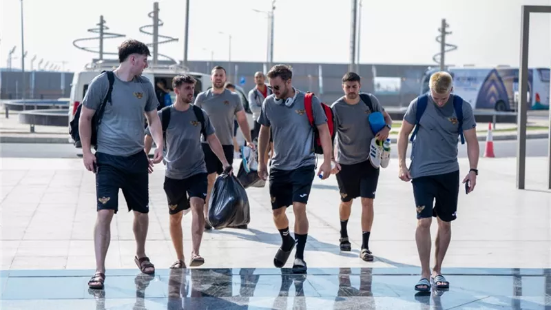 وصول كاليفورنيا إيجلز إلى العاصمة الإدارية للمشاركة في بطولة العالم لكرة اليد