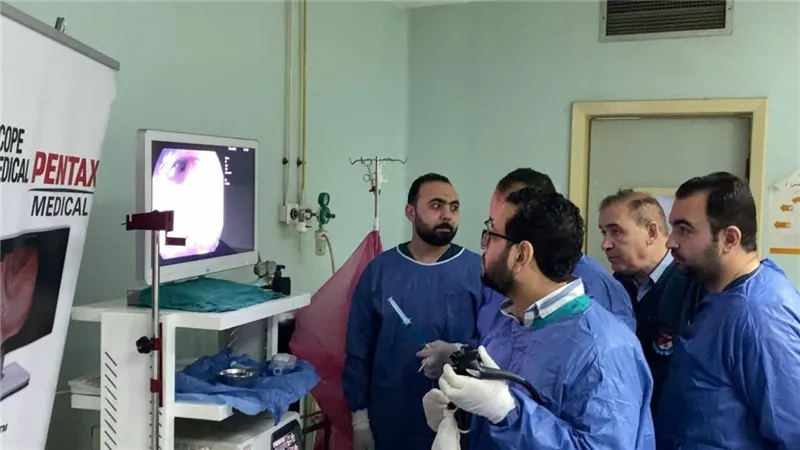 نجاح أول عملية منظار فراغ ثالث لمريض يعانى من تعذر ارتخاء المريء بالمنوفية 