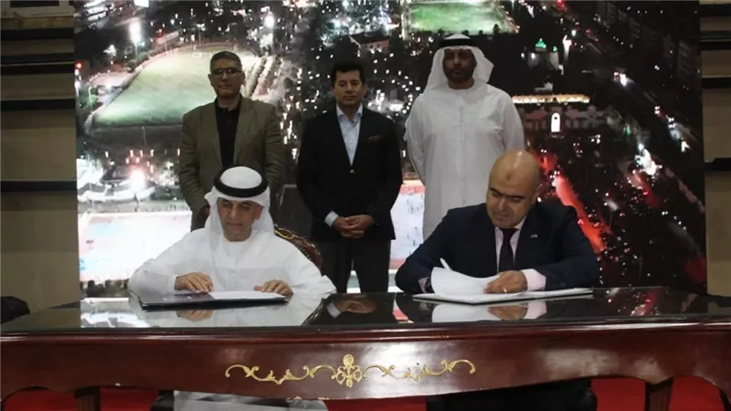 وزير الرياضة يشهد توقيع بروتوكول تعاون بين نادي 6 أكتوبر مع خورفكان الإماراتي