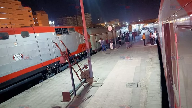 توقف عدد من القطارات بمحطة المنيا بعد خروج قطار بضائع بالقرب من مدينة ببا