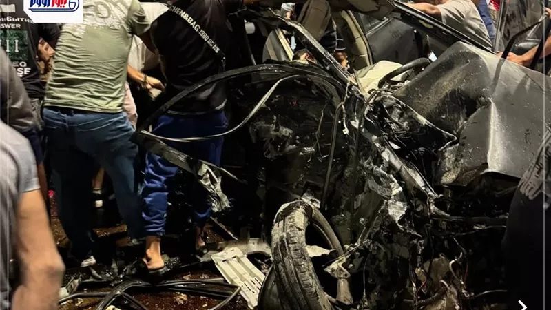  مصرع 2 وإصابة آخرين في حادث تصادم مروع بمحور جمال عبد الناصر بالقاهرة الجديدة