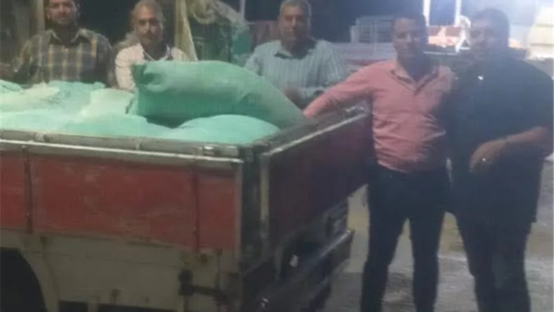 التحفظ على خلاطة و6 طن اسمنت.. وضبط طن دقيق مدعم باهناسيا