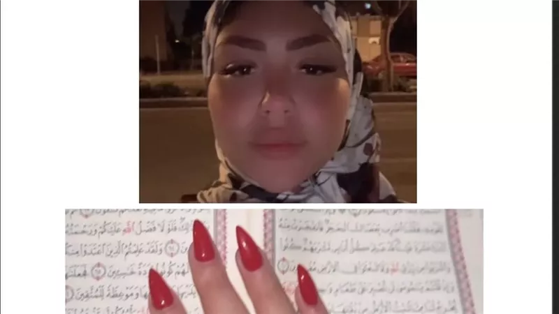 بالحجاب والمانيكير الأحمر … هدير عبدالرازق تطلب من الجمهور الدعاء لها 