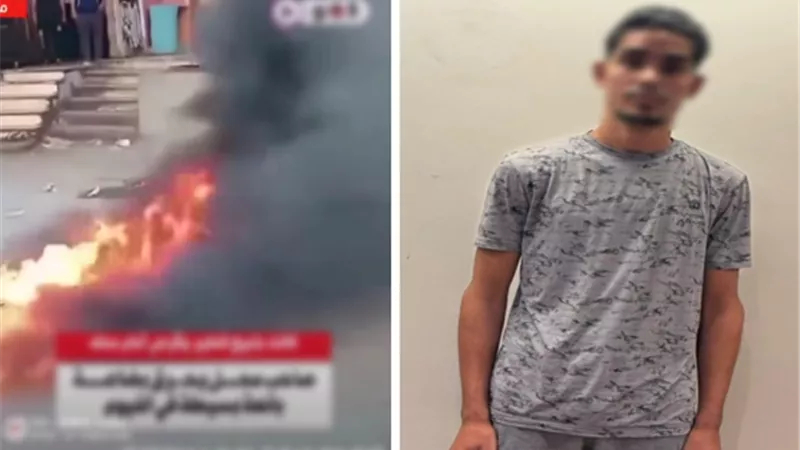 حقيقة فيديو حرق البضائع في الفيوم.. مفاجأة في علاقة المتهم بالمجني عليها