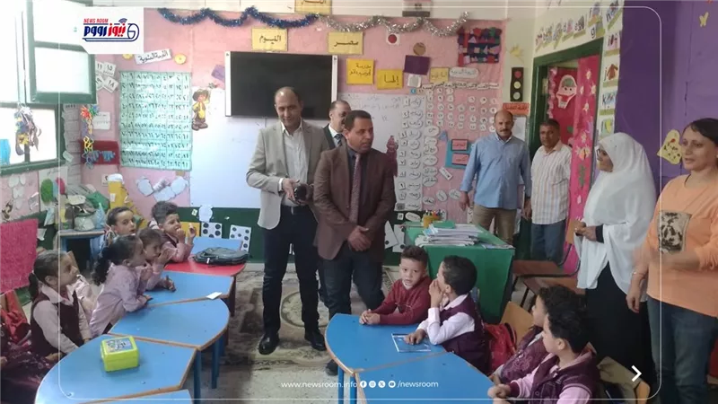 جولة ميدانية لمدير عام التعليم الابتدائي بمدارس إطسا وأبشواي في الفيوم