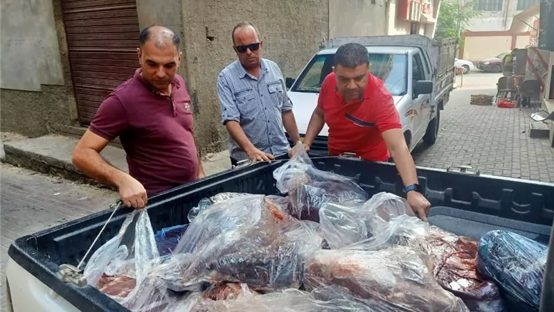 تفاصيل ضبط 410 كجم كبدة وسجق فاسدة تهدد حياة المواطنين بدمياط