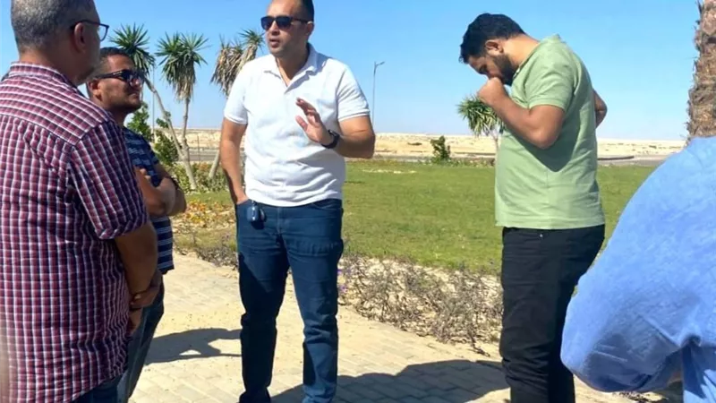 جولة تفقدية لرئيس جهاز مدينة العلمين الجديدة لمتابعة المشروعات الجارية 