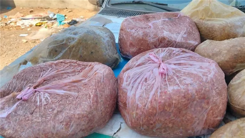 ضبط 185 كيلو لحوم وكبدة وشاورما غير صالحة للاستهلاك الآدمي في المنوفية