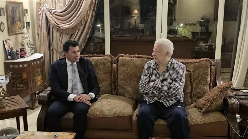 مرتضى منصور يشكر وزير الرياضة على زيارته للاطمئنان على صحته