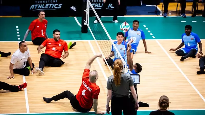 منتخب الطائرة البارالمبي يفوز على الهند في أولى مبارياته بكأس العالم