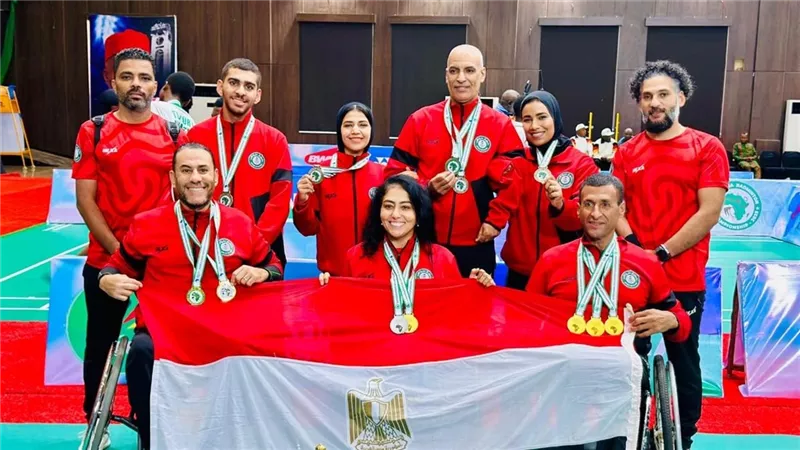 9 ميداليات حصيلة منتخب الريشة الطائرة البارالمبية في بطولة إفريقيا بنيجيريا