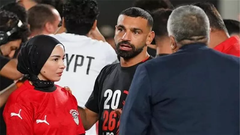 صلاح وزوجته يحتفلان بتأهل منتخب مصر لكأس العالم 2026