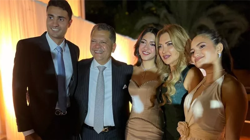 في حفل عائلي.. المهندس شريف حمودة يحتفل بحفل خطوبة ابنته إنجي