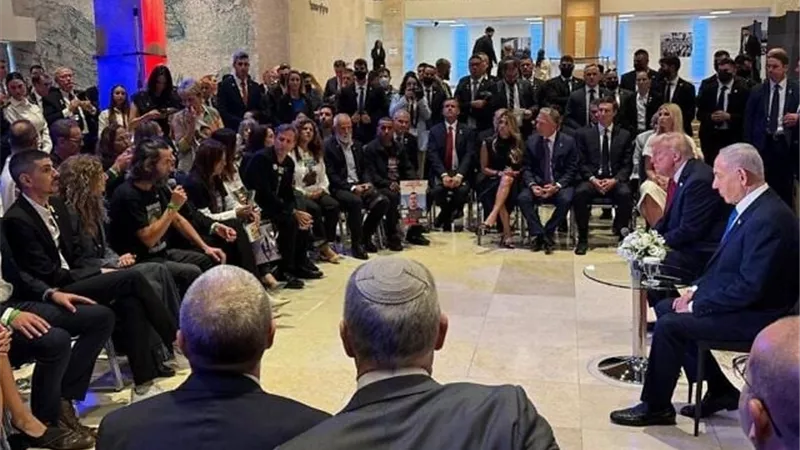 ترامب ونتنياهو يستمعان لقصص الناجين.. لقاء مؤثر في الكنيست