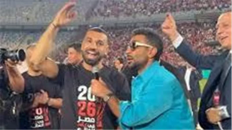 إيه الناس الحلوة دي.. أحمد سعد والجمهور يشعلان إحتفالية صعود مصر لكأس العالم