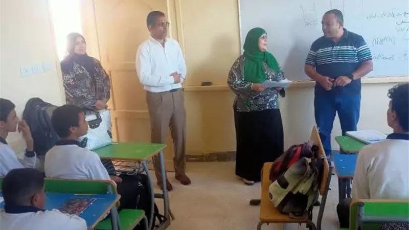 متابعة الوكيل الثقافي لمنطقة السويس الأزهرية لسير الدراسة بمعهد بنين المستقبل
