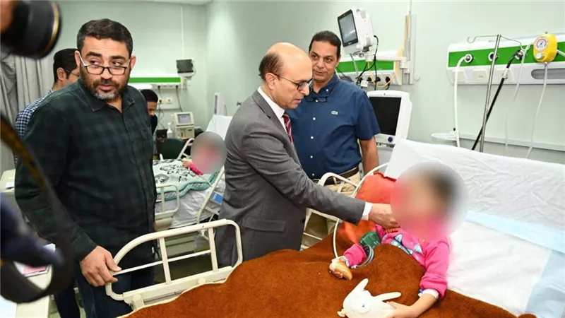 المنشاوي يوجه بتوفير الرعاية الكاملة للأطفال المصابين في حادث تروسيكل منقباد
