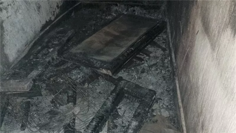 «شقى عمري ضاع»: حريق يلتهم شقة عريس ببنها بسبب ألعاب نارية