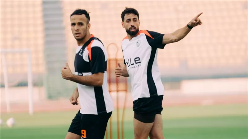 تأهيل منسي والدباغ.. تدريبات بدنية قوية في مران الزمالك