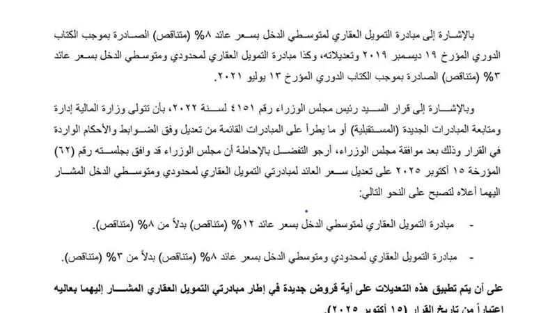 بعد قرار البنك المركزي برفع الفائدة.. التمويل العقاري إلى أين؟